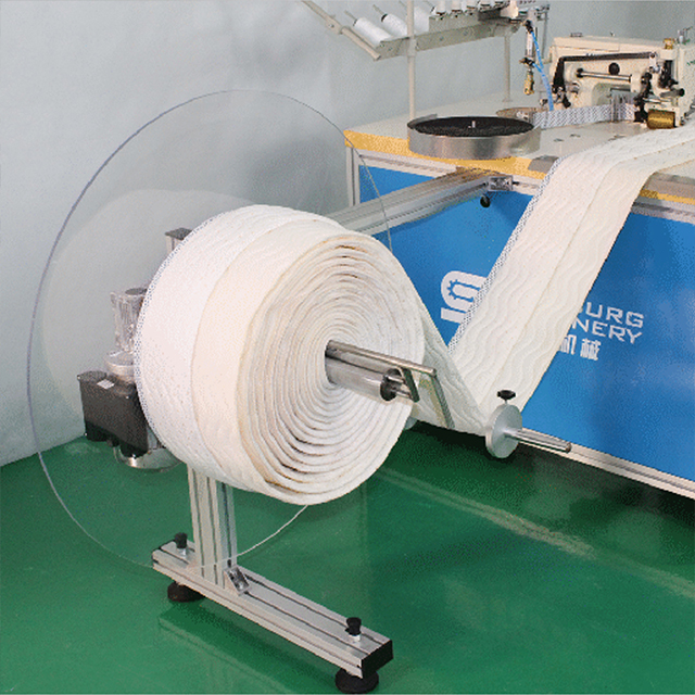 Máquina de coser con borde de cinta sintética para colchón TE-1A