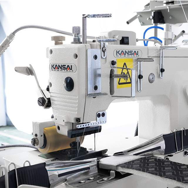Máquina de coser/cortar correas para asas de colchón HS-2A